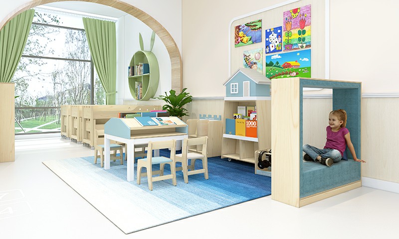 幼兒園家具楓木免漆板閱讀區角組合柜.jpg 幼兒園家具楓木免漆板閱讀區角組合柜.jpg