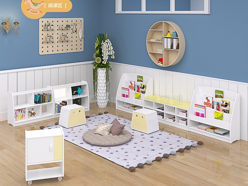 幼兒園全屋定制家具白色童話閱讀區(qū) 5.jpg