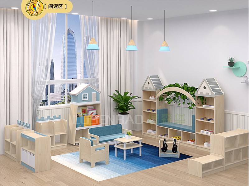 定制幼兒園家具楓木閱讀區1 .jpg 定制幼兒園家具楓木閱讀區1 .jpg